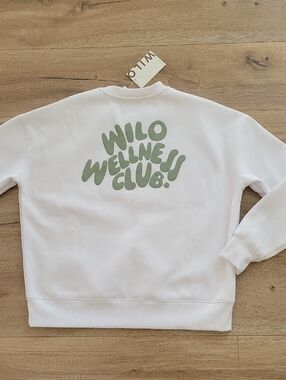 NWT Wilo The Label Wellness Crewneck Sweatshirt Size XS